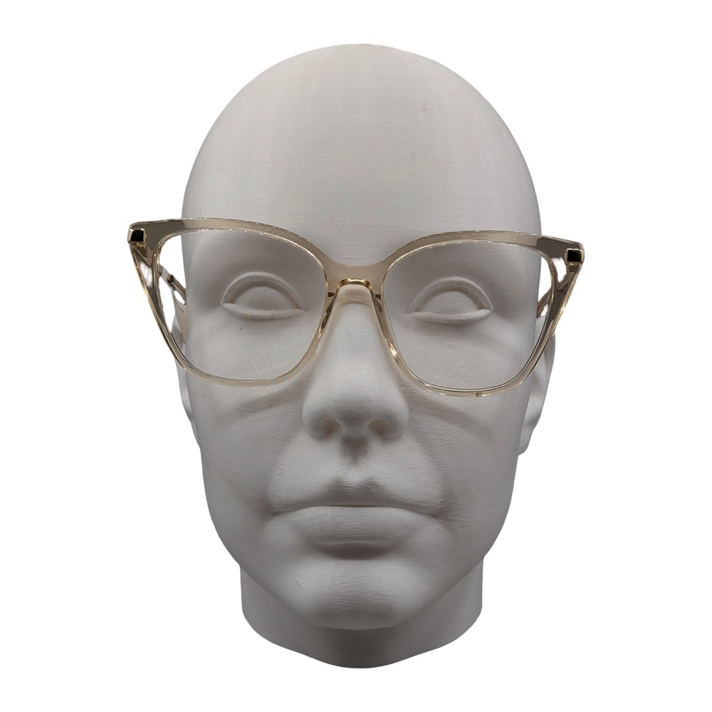 Doris Pink Cat Eye Eyeglasses Frames 54-16-140 Gold MV047